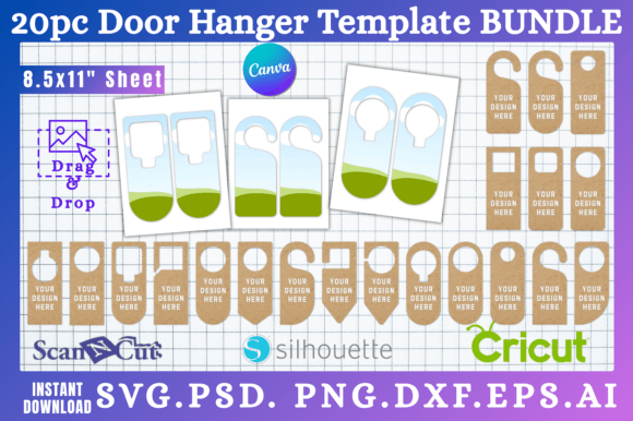 20pc Door Hook Hanger Templates: A Designer's Toolkit