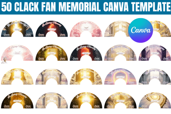 50 Clack Fan Memorial Canva Templates for Personalized Tributes