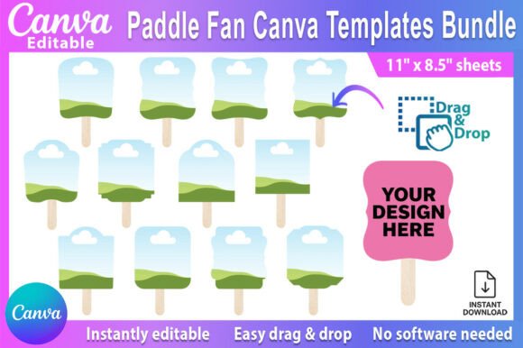 Create Stunning Custom Paddle Fans with Editable Canva Templates
