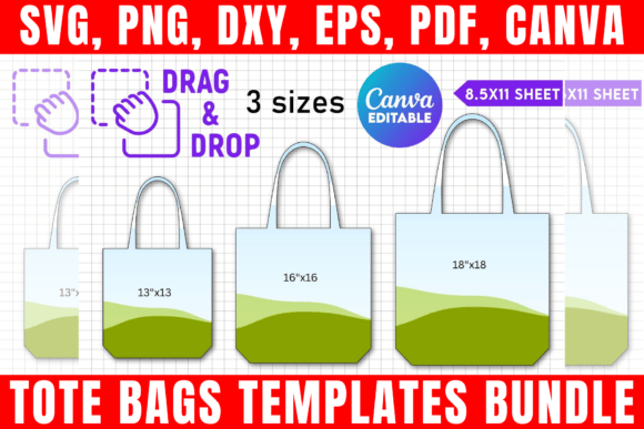 Design Your Own Tote Bags with This Canva Template Bundle