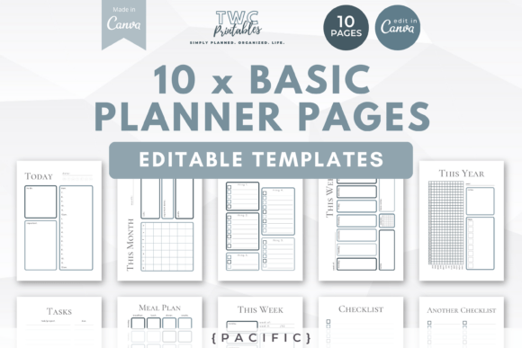 Design Your Perfect Year with Canva Planner Templates | PACIFIC