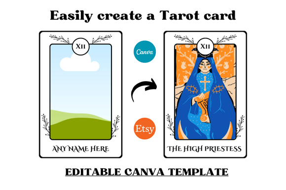 Effortless Branding with Tarot Card Editable Templates