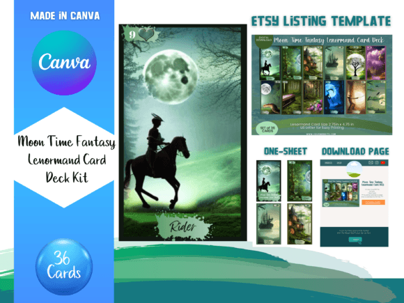 Moon Time Fantasy Lenormand Card Deck: A Designer's Guide