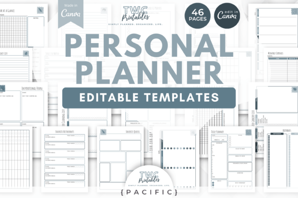 Organize Your Life with Personal Planner Canva Templates | PAC